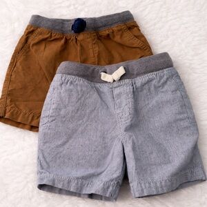 Kids' Brown and Gray Shorts Set